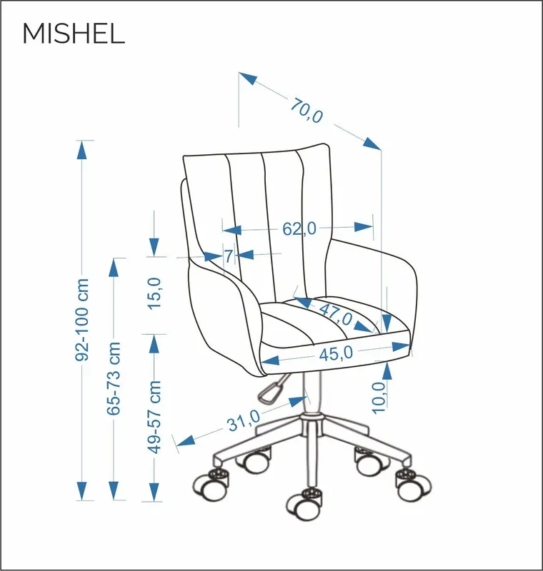 Fotel obrotowy Mishel