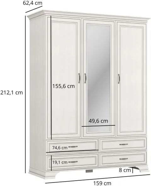 Szafa Tiffany II z lustrem