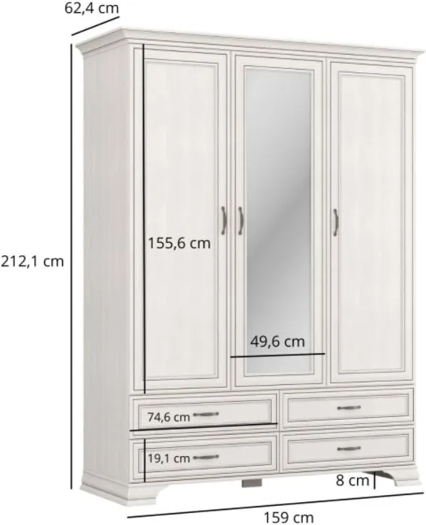 Szafa Tiffany II z lustrem