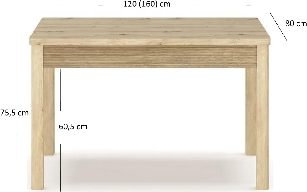 Stół Moris 120 rozkładany 