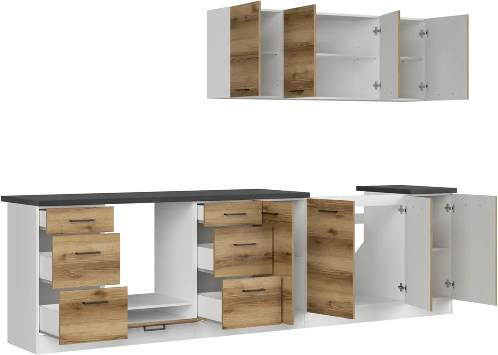Kuchyňská linka Junona Line 300 cm s pracovní deskou