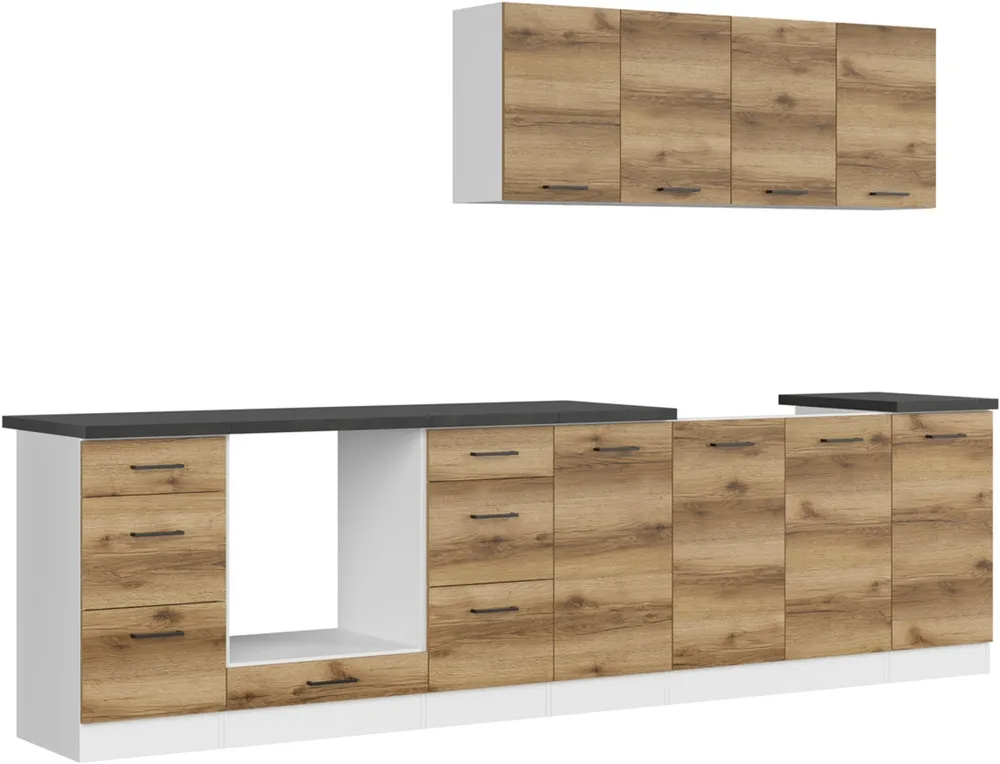 Kuchyňská linka Junona Line 300 cm s pracovní deskou