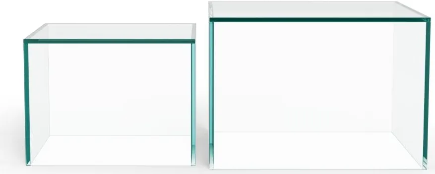 Sada skleněných konferenčních stolků Dice