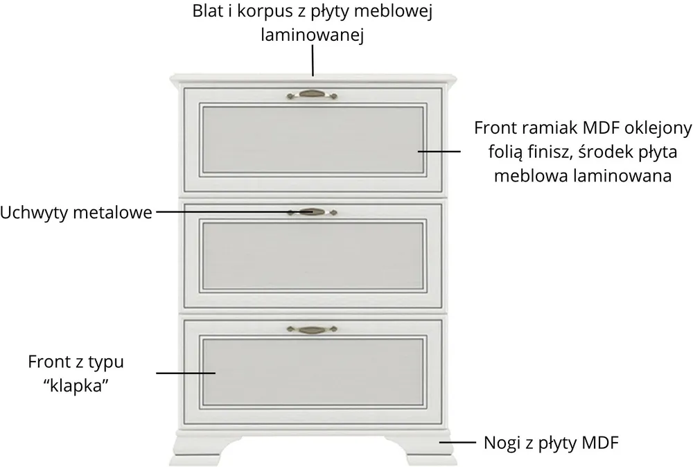 Szafka na buty Tiffany II