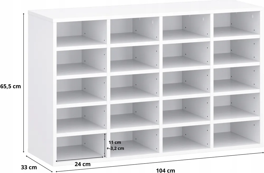 Regał na buty Teno 104x65x33