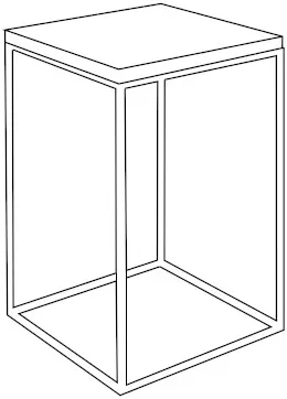 Konferenční stolek na kovových rámech do obývacího pokoje Tensio Solid Wood 30
