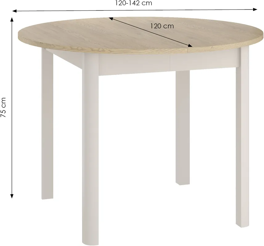 Rozkládací stůl Oxo 102/142 cm