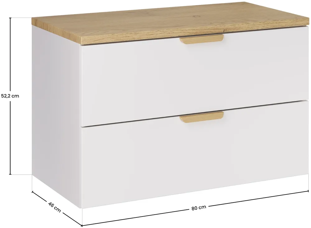 Skrinka pod umývadlo Aster White