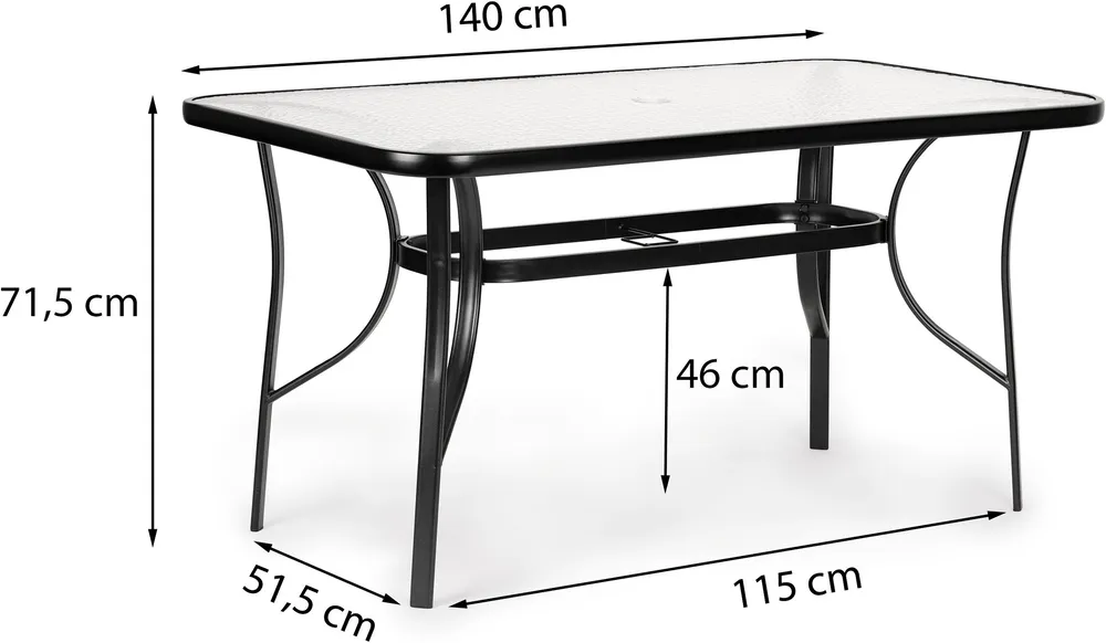 Stół ogrodowy Multigarden 140
