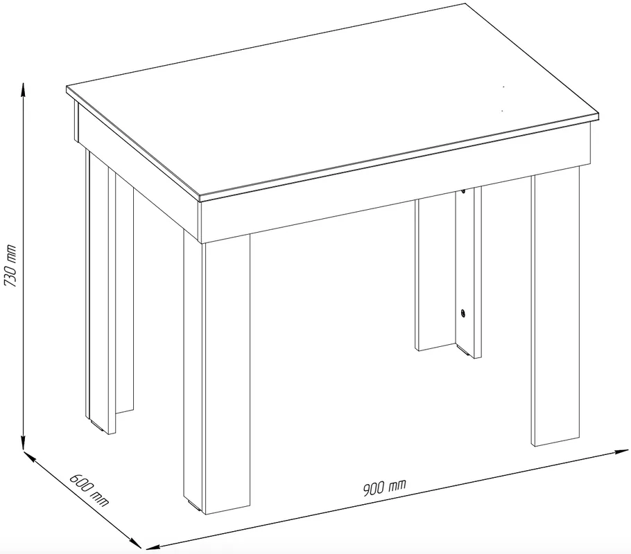 Stôl Casii 90x60