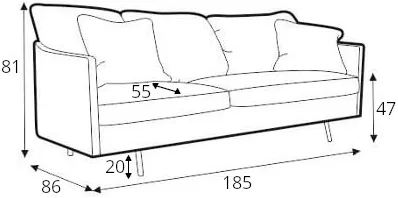 Sofa 2-osobowa Julia
