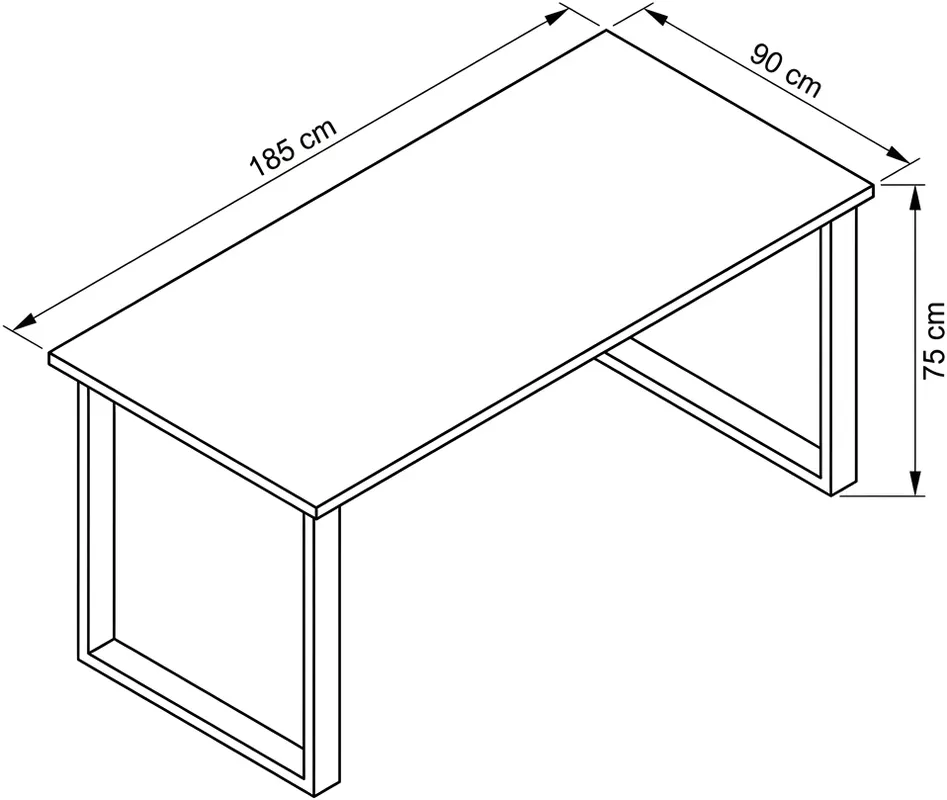 Stół Imperial 185x90 cm