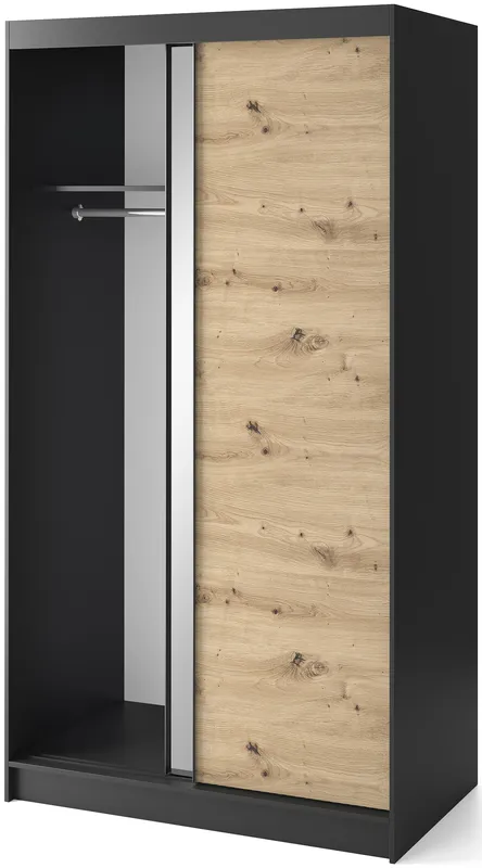 Skriňa s posuvnými dverami so zrkadlom Esville II 120 cm