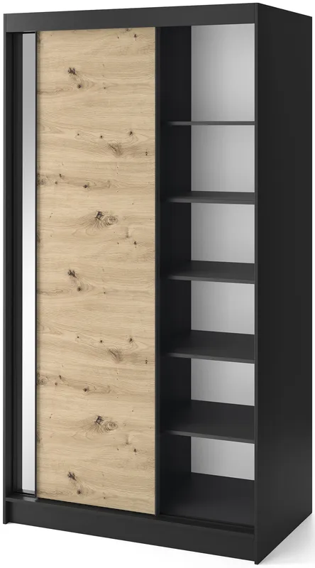 Skriňa s posuvnými dverami so zrkadlom Esville II 120 cm