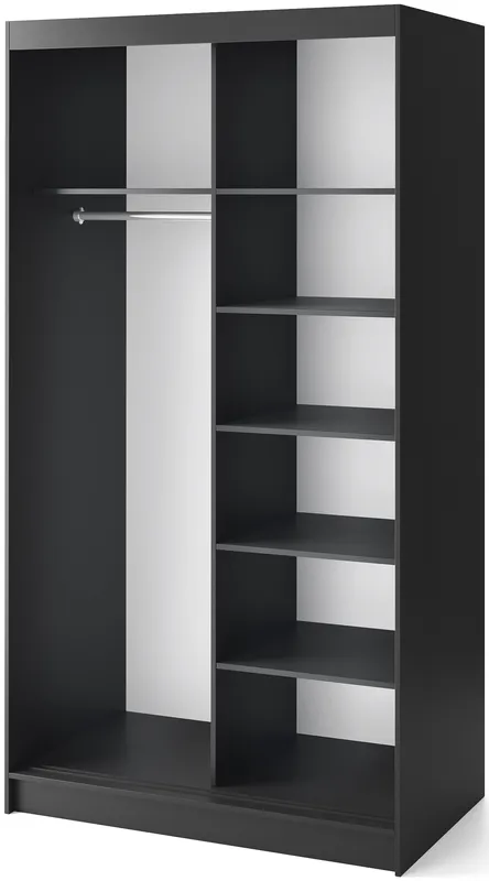 Skriňa s posuvnými dverami so zrkadlom Esville II 120 cm
