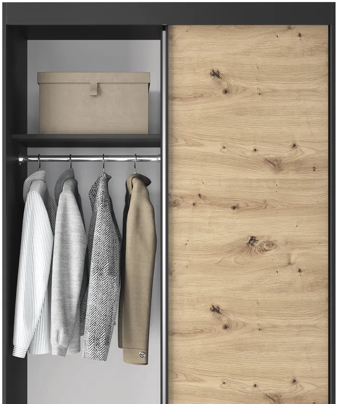 Skriňa s posuvnými dverami so zrkadlom Esville II 120 cm