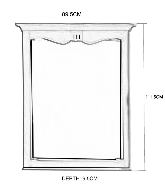 Zrcadlo Venezia Bianco