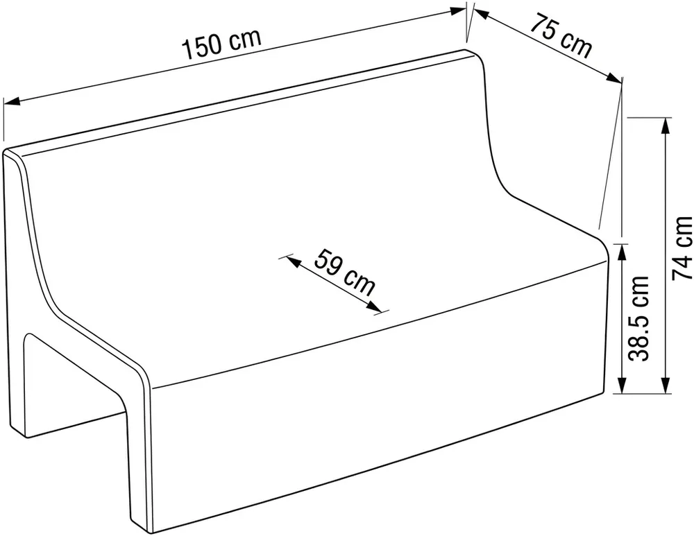 Sofa ogrodowa Cone