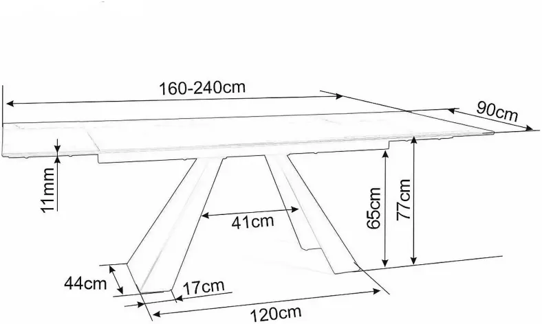 Stůl Salvadore 160 cm