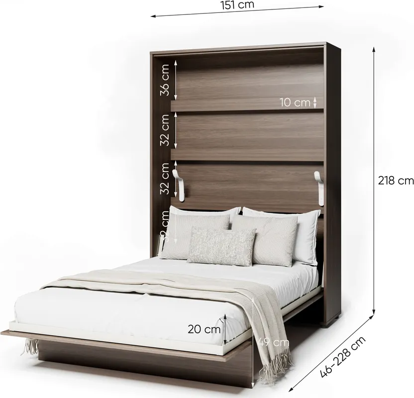 Sklápěcí postel vysoká 140 Bed Concept