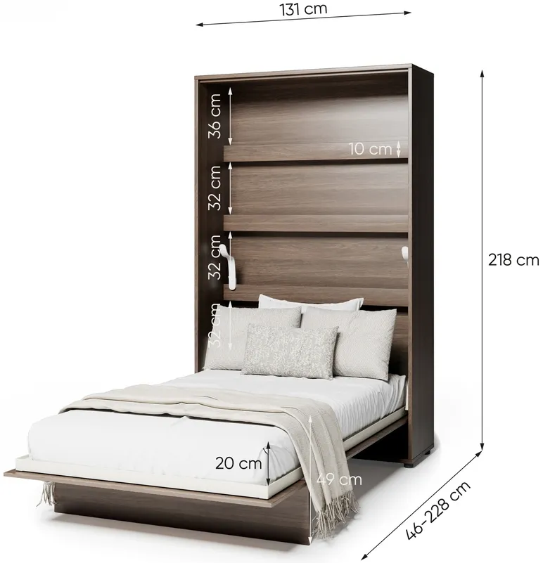 Sklápacia posteľ vertikálna 120 Bed Concept