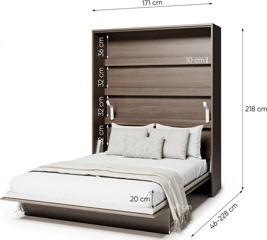 Sklápěcí postel svislá 160 Bed Concept