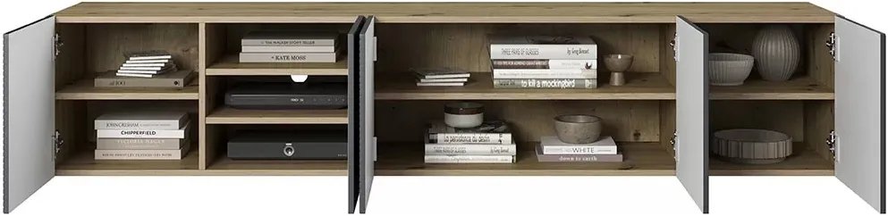 Závěsný TV stolek Asha 200 cm