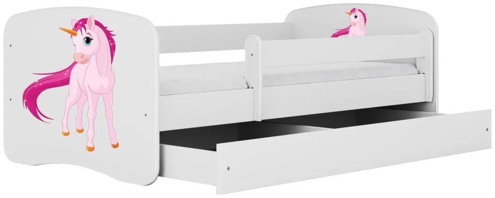 Łóżko Babydreams 140 z szufladą i materacem