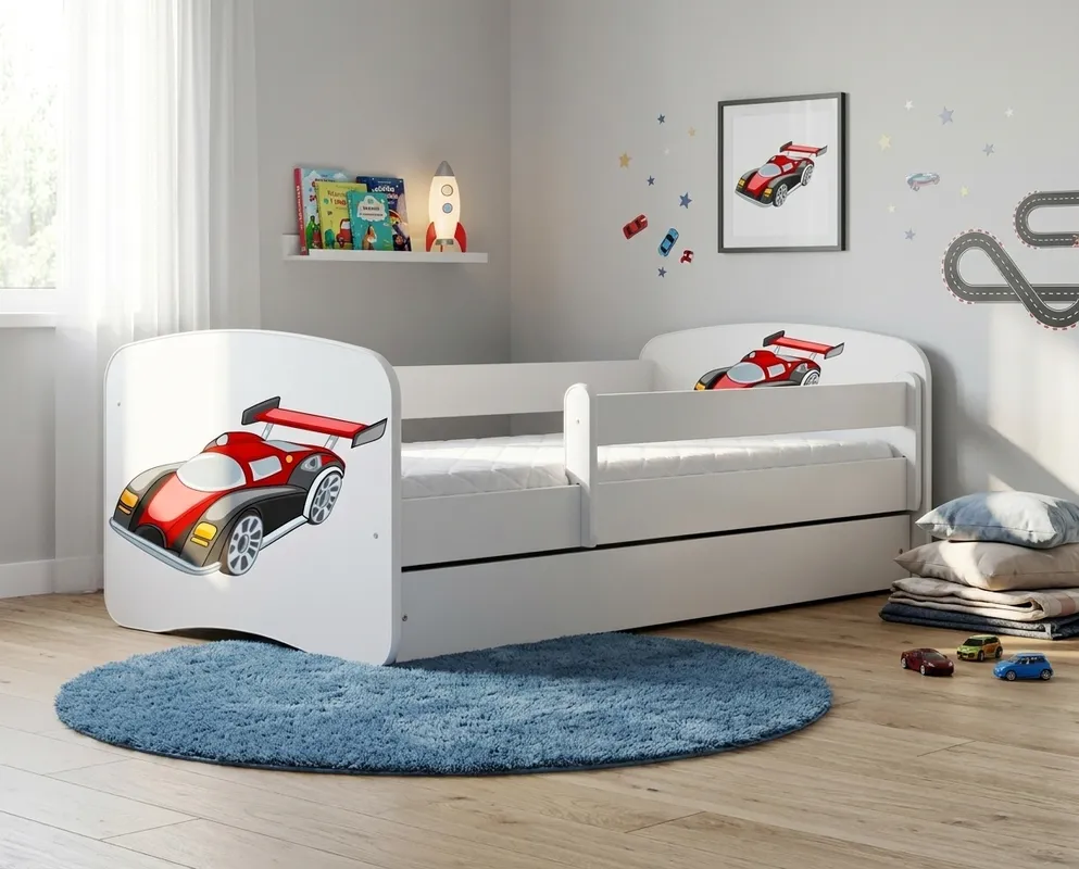 Łóżko Babydreams 140 z szufladą i materacem