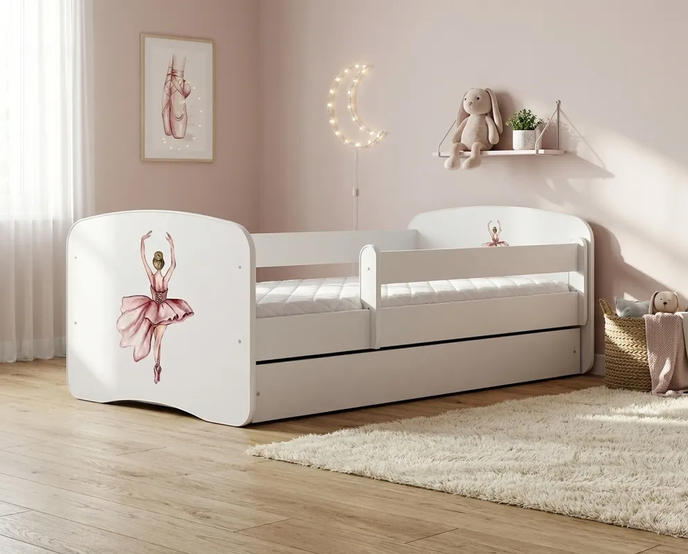 Łóżko Babydreams 140 z materacem lateksowym