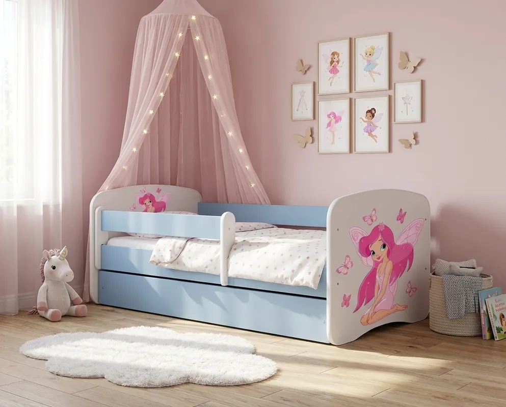 Łóżko Babydreams 140 z materacem lateksowym