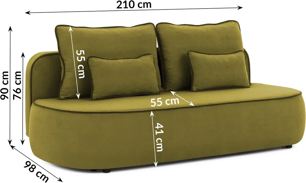 Sofa 3-osobowa Saga