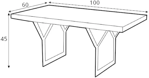Stolik kawowy Longo Solid Wood 100x60