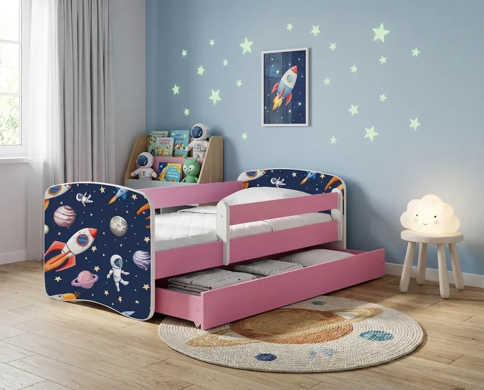 Łóżko Babydreams 140 z materacem lateksowym