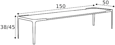 Stolik Space 150x50