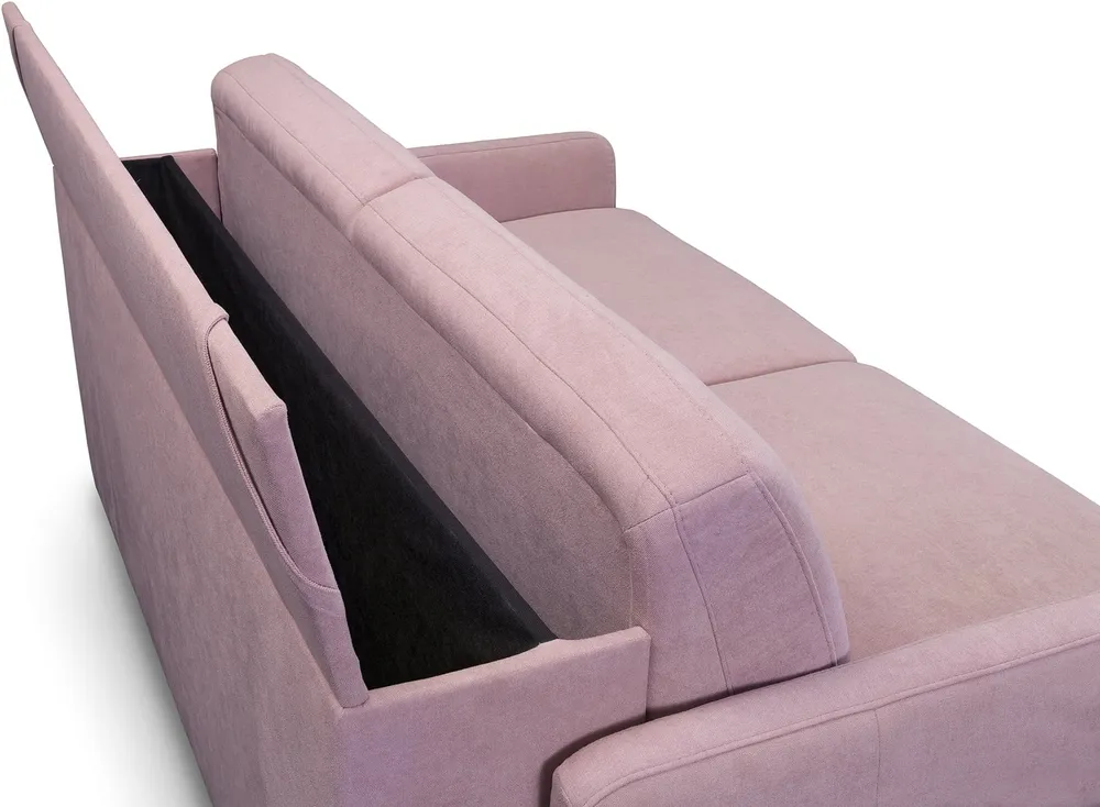 Sofa 2.5-osobowa Ema PRO z funkcją spania typu stelaż włoski i pojemnikiem