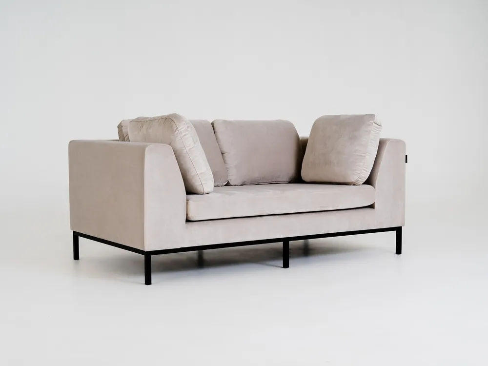 Sofa 2-osobowa ciemna pepita Ambient