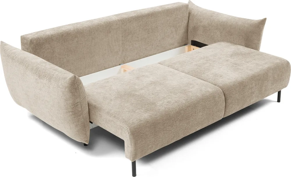 Sofa Adel z funkcją spania typu DL i pojemnikiem na pościel