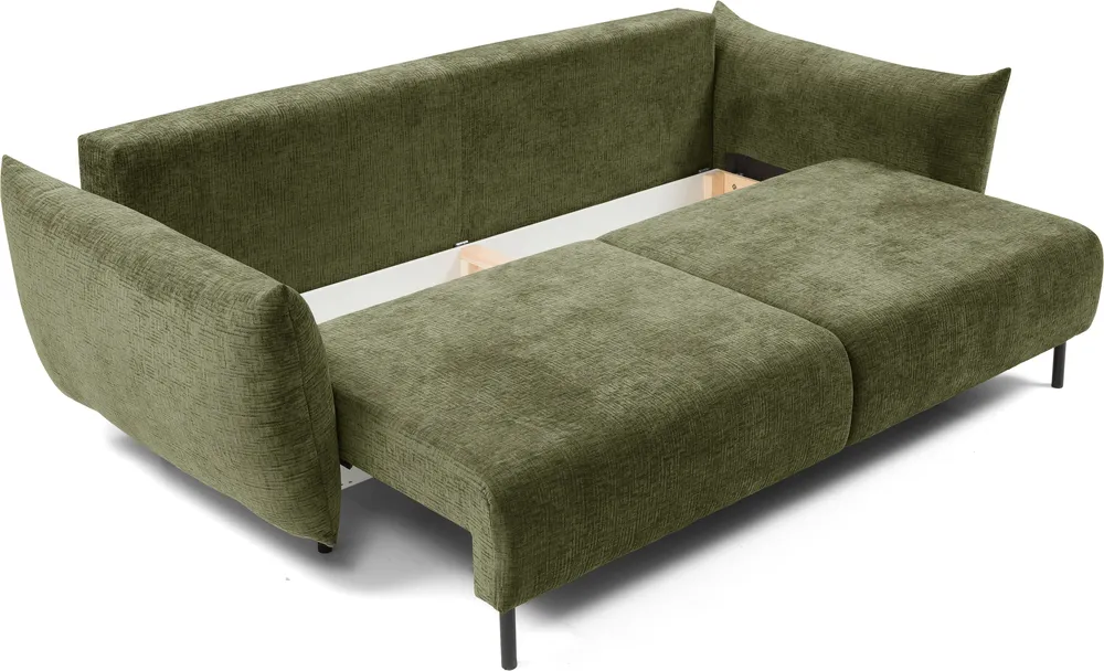 Sofa Adel z funkcją spania typu DL i pojemnikiem na pościel