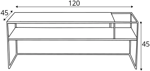 Stolik RTV Senso Flower 120 (prawy)