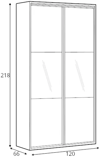 Šatní skříň Flex 120 cm