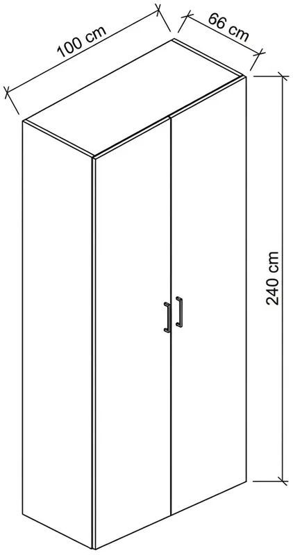 Šatní skříň Flex 100 cm