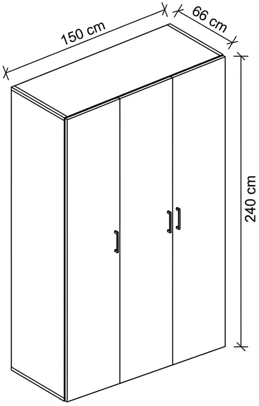 Šatní skříň Flex 150 cm