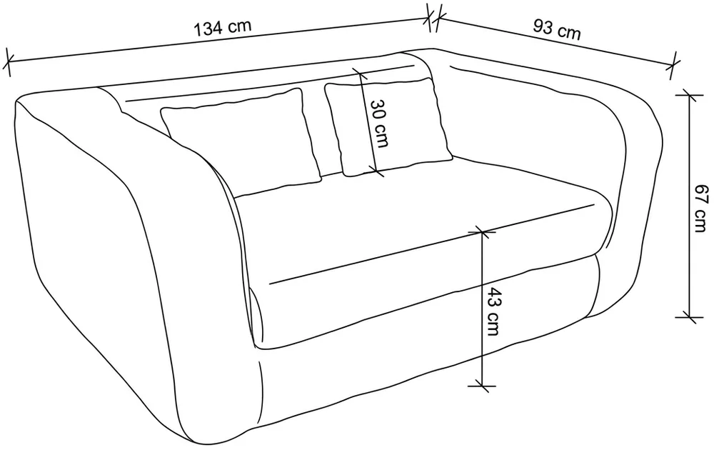 Sofa 2-osobowa Paupiette Small