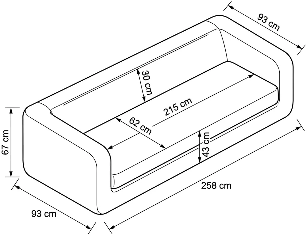 Sofa 4-osobowa Paupiette Small