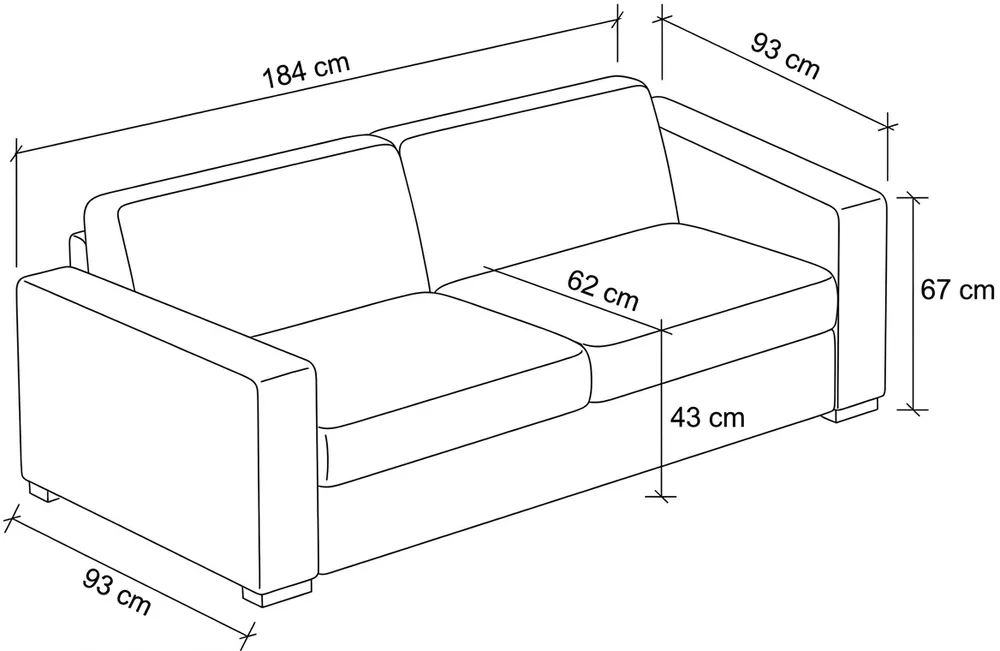 Sofa 3-osobowa Paupiette Small