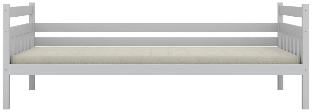 Łóżko Dawid 200 z szufladami, barierką i materacem lateksowym