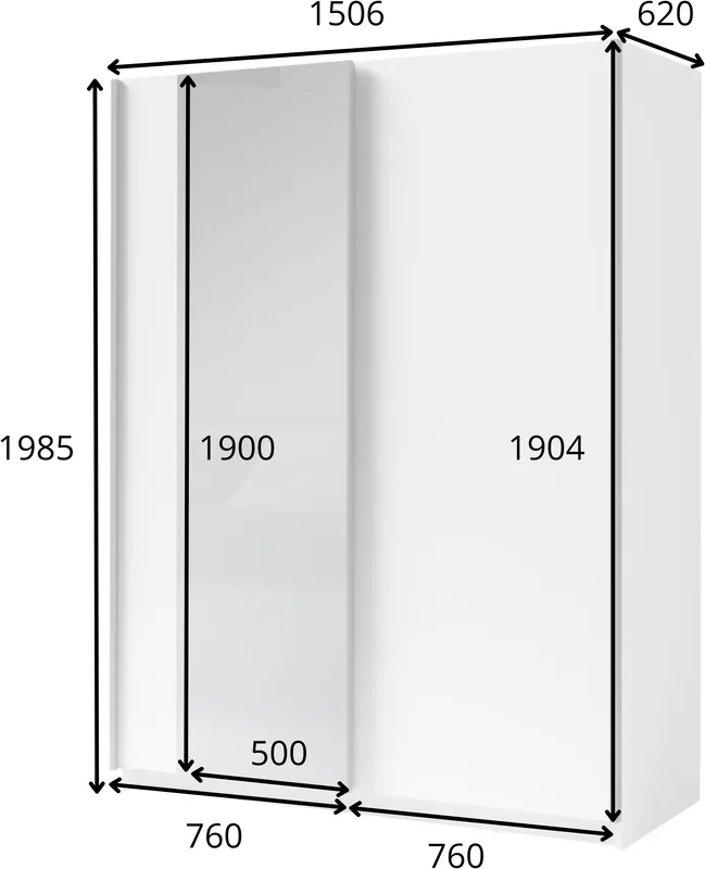 Šatní skříň Gozo III 150 cm