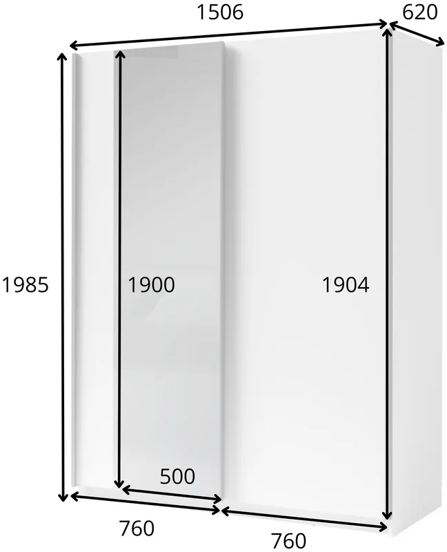 Šatní skříň Gozo III 150 cm