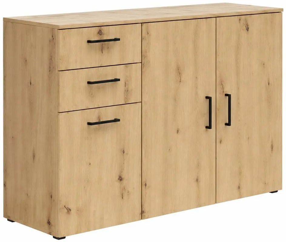 Komoda MultiDo 120 cm se 2 skříňkami a 2 zásuvkami